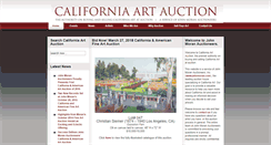 Desktop Screenshot of californiaartauction.com